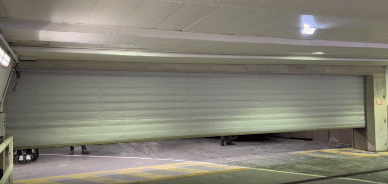 Changement de rideau coupe-feu