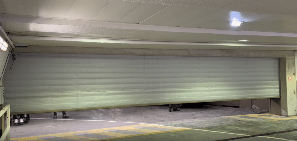 Changement de rideau coupe-feu